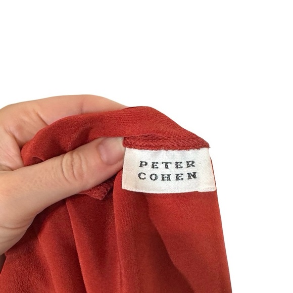PETER COHEN 100% Silk Midi Slip Dress in Rust PLEASE READ - Picture 9 of 10